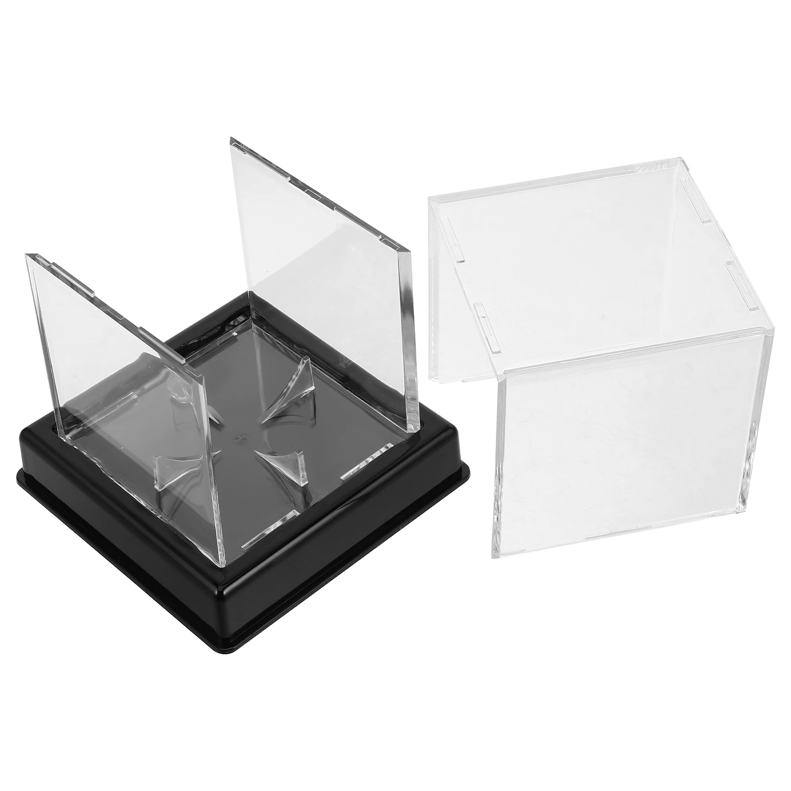 

Transparent Storage Box Clear Baseball Case Home Decor Display Softball Holder Acrylic Showcase Durable Organizer Small Space