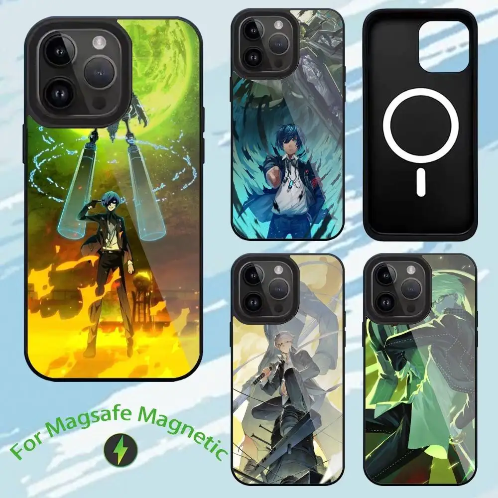 

Game P-Persona 3 Phone Case For iPhone17,16,15,14,13,12,11,Plus,Pro,Max For Magsafe Wireless Charging case