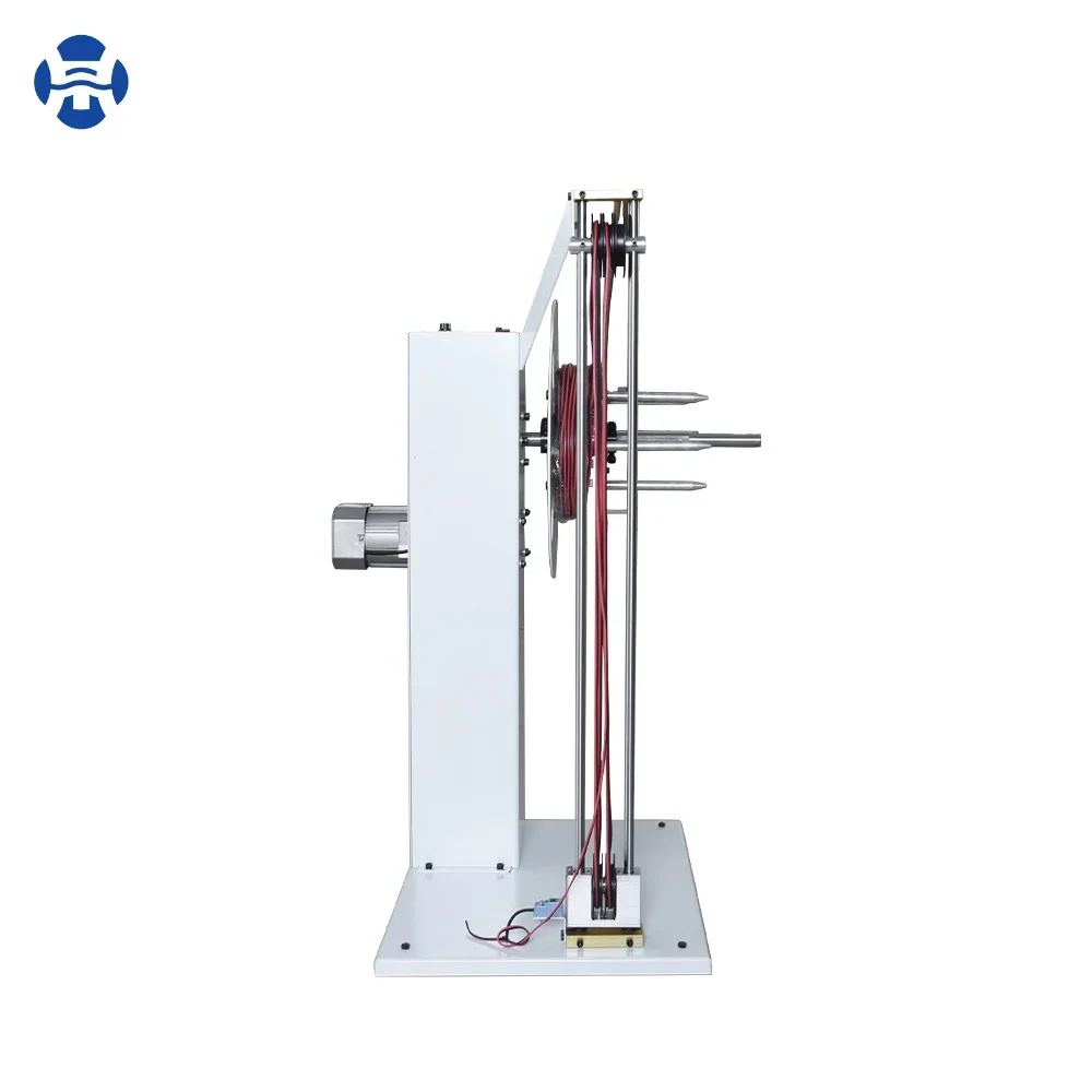 120W Electronic Wire Prefeeder Automatic Cable Feeding Rewinding Unwind Machine HS-FXJ1 Cable Wire Pay-Off Rack for Winding Use