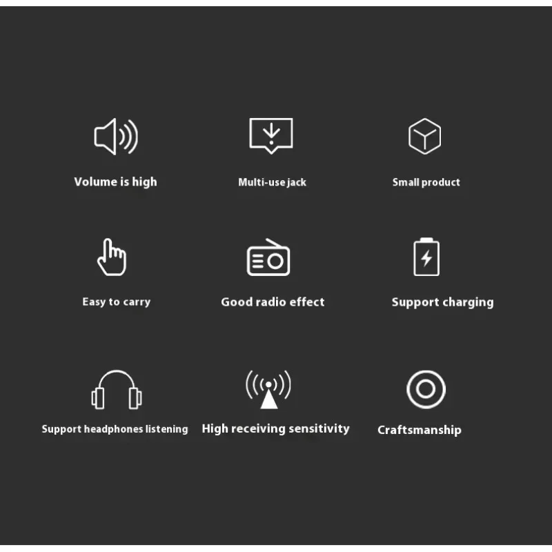 HanRongDa Hrd-757 راديو لاسلكي عالي الأداء راديو كامل النطاق بلوتوث كامل النطاق TF بطاقة APP جهاز تحكم عن بعد ذكي #4