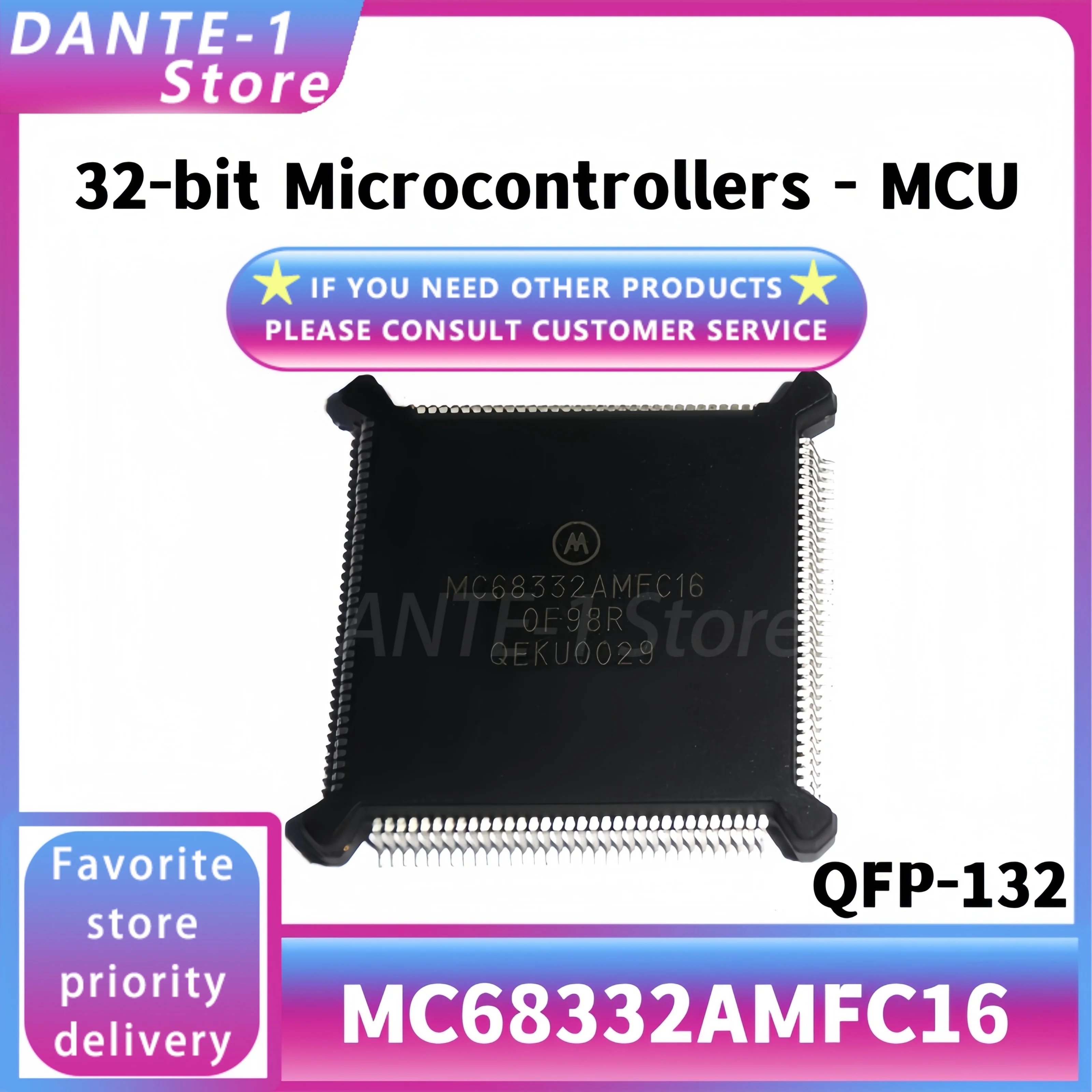 MC68332 MC68332AMFC16 QFP132 microcontroller IC original in stock