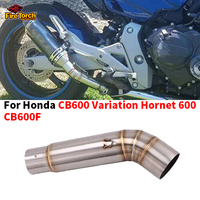 Slip On For Honda CB600 Variation Hornet 600 CB600F 2007-2013 Motorcycle Exhaust Muffler Middle Link Pipe Escape Moto Pipe