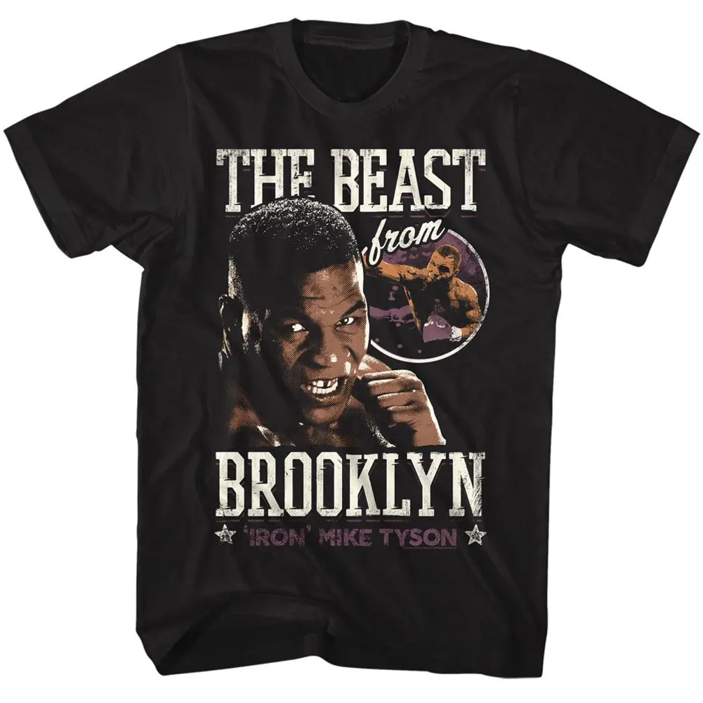 Brooklyn Beast Iron Mike Tyson T-Shirt. Summer Cotton Short Sleeve O-Neck Mens T Shirt New S-3XL