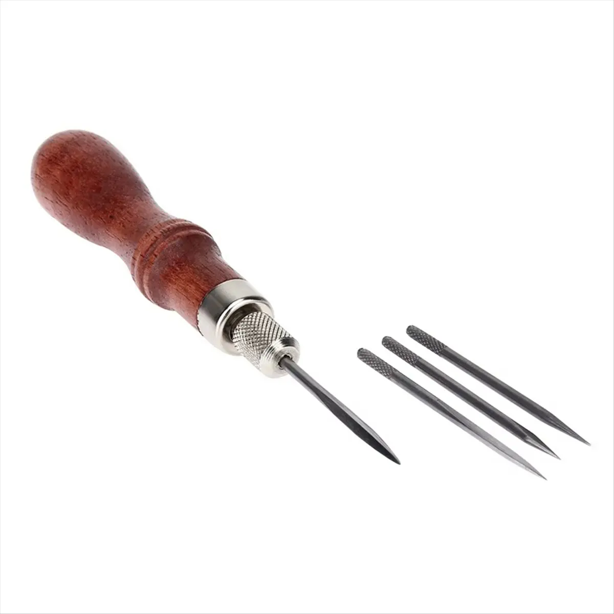 ABUA 4-in-1 Awl Leather Awl Cone Multifunctional Hand Sewing Awl Handmade Leather Goods DIY
