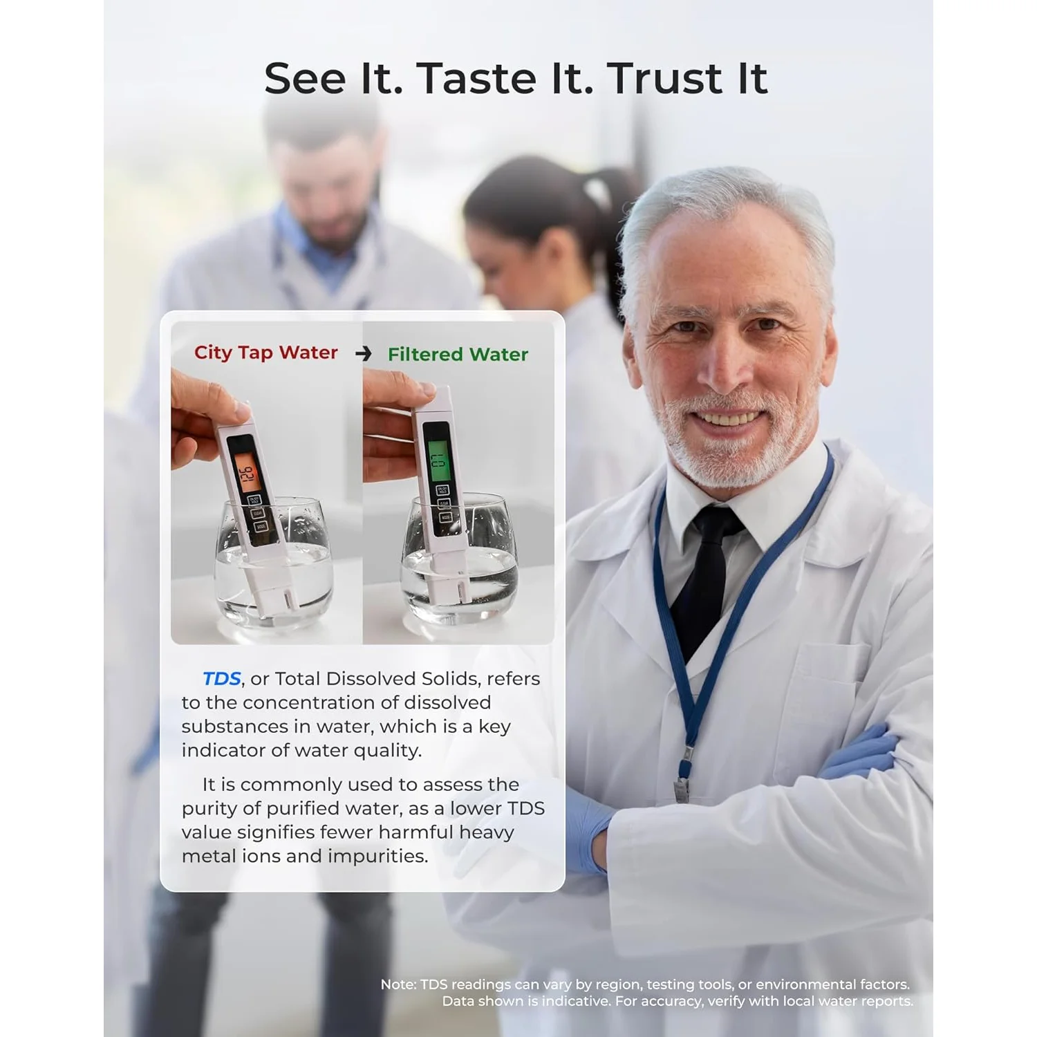 [Instant Hot] Sistema de ósmosis inversa de encimera Waterdrop K19-H, incluida jarra de filtro de agua Waterdrop con 1 filtro