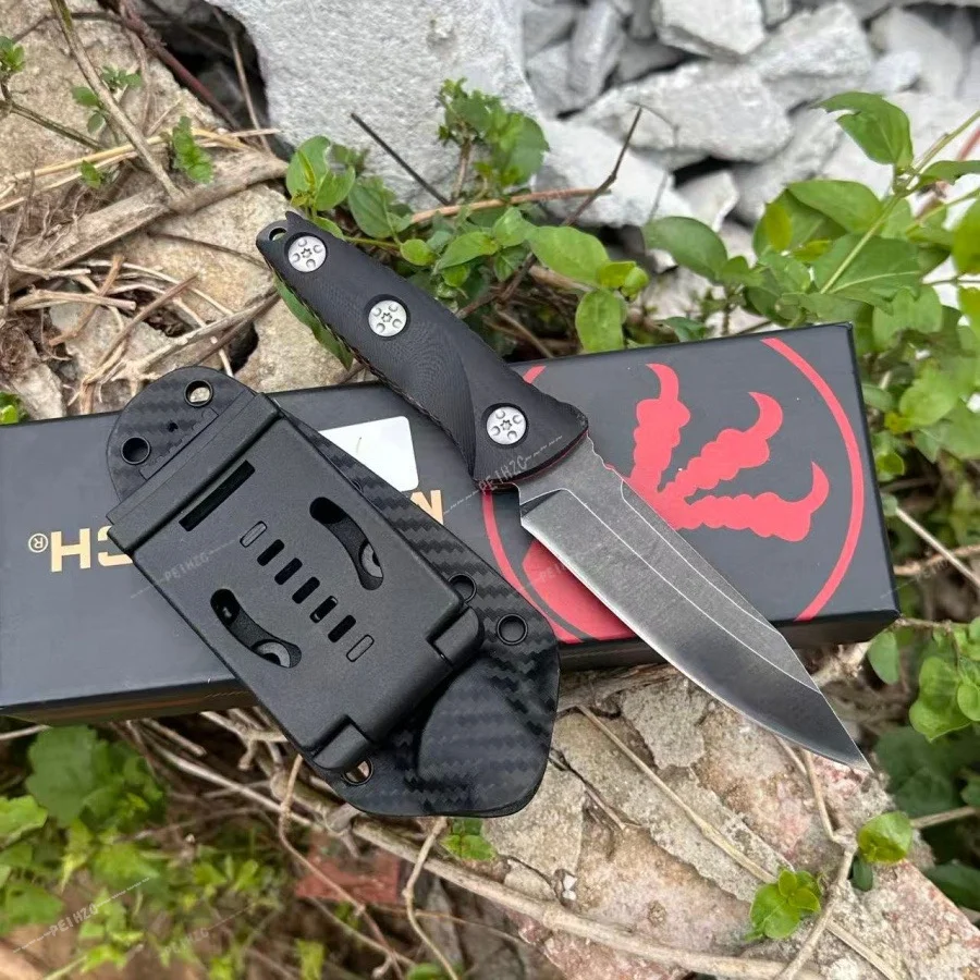 High-hardness Fixed Blade Knife 7Cr13Mov Steel Blade G10 Handle Jungle Adventure Tool Outdoor Camping Hiking EDC Escape Tool
