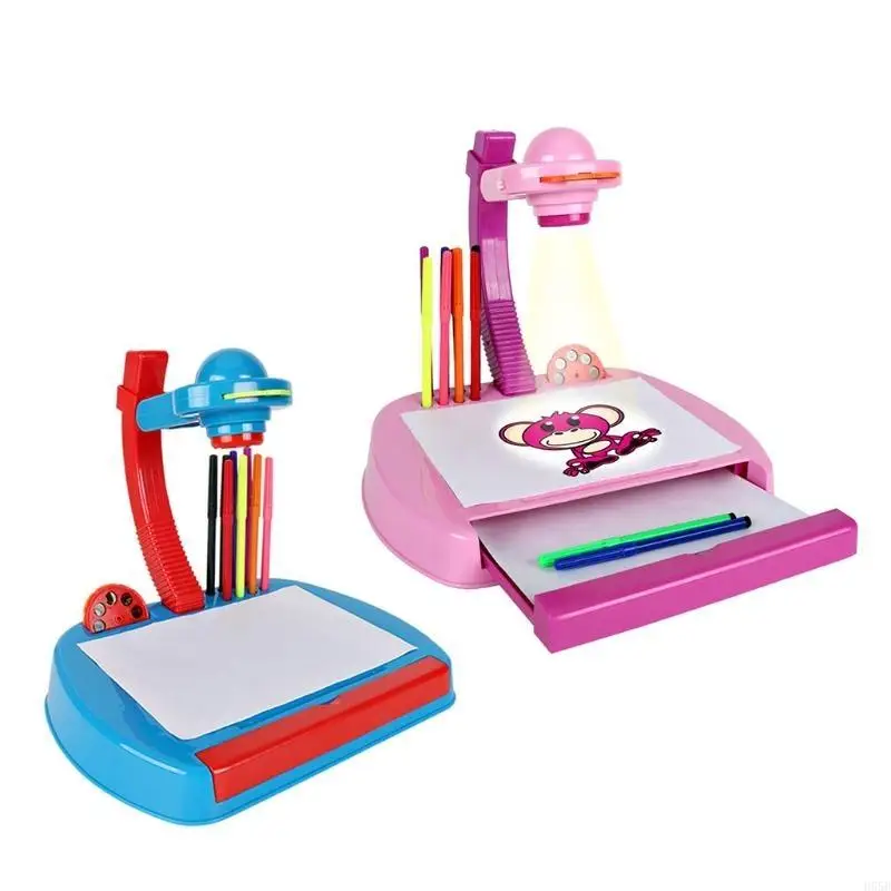 H55B Art ก่อนวัยเรียนการเรียนรู้อนุบาล Puzzle Plastic Plastic Drawing Board พร้อมลิ้นชักหลายสีของเล่นการศึกษาก่อน