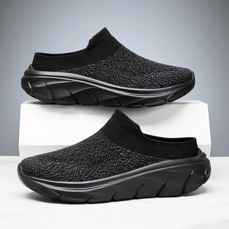 

Men Slippers New Summer Breathable Home Indoor Slippers Men Thick Bottom Slides Fashion Walking Shoes Men chanclas de hombre