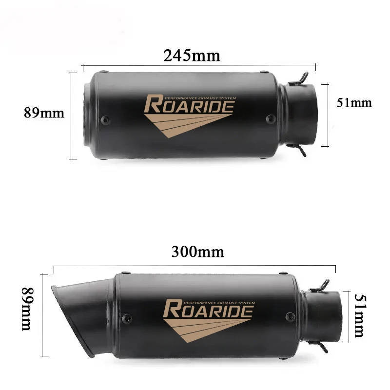 For Yamaha FZ6 FZ6N FZ6S Exhaust System Middle Link Pipe Escape Connecting Tube Slip On 51mm Muffler Tips Modified Motorcycle view 5