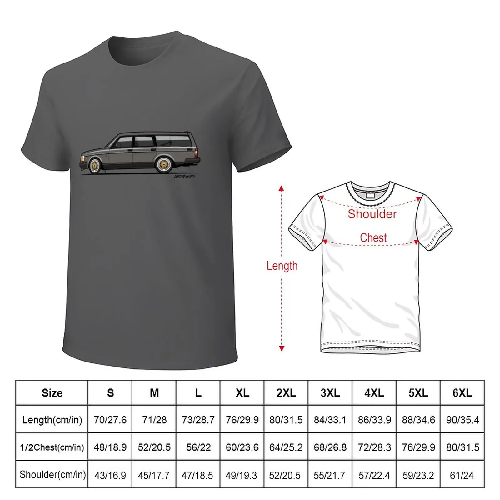 Connor's Swedish Bolbo 240 245 Wagon T-Shirt summer tops customizeds funnys mens graphic t-shirts hip hop