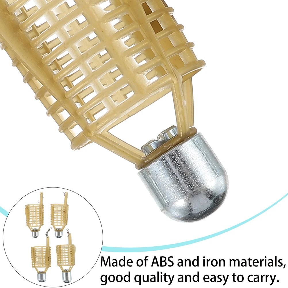 

3 Pcs Bad Cage Fishing Bait Cages Trap Outdoor Tool Lobster Useful Carp Feeder Iron