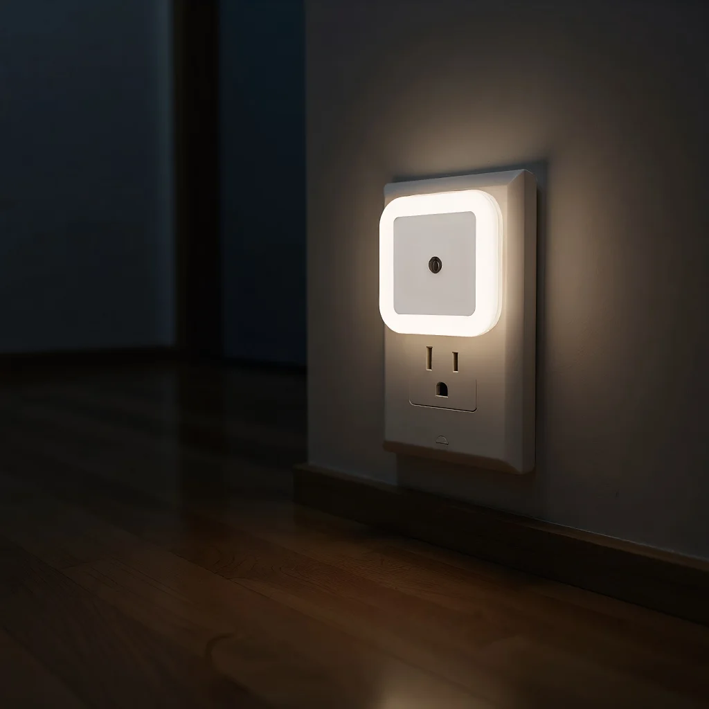 1pc Intelligent LED Induction Light - Automatically Lights Up at Night - Creative Night Light - Auto Sensor for Home/Space