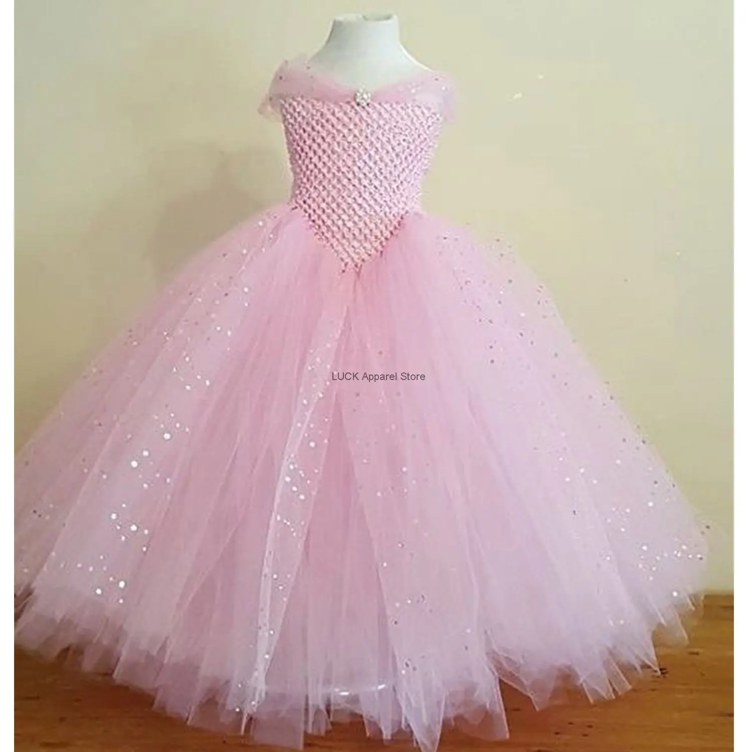 Kinderdag Cosplay Meisje Zeemeermin Tutu Rok Meisjes Prinses Jurk Cartoon Cosplay Pluizige Rok Pailletten Mesh Rok