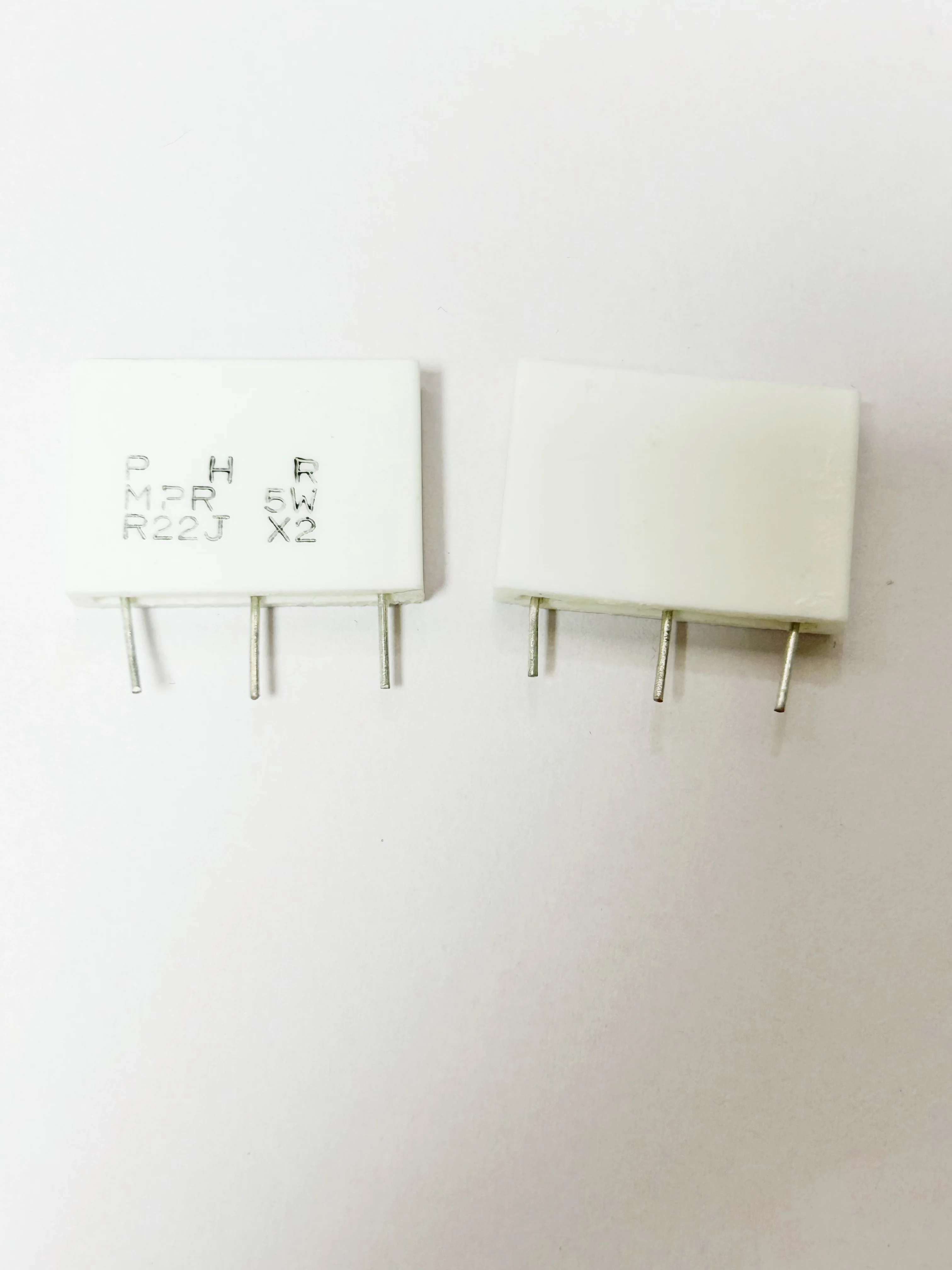 2Pcs P H R  MPR 5W 0.18R 0.22R 0.33R 0.47R Twin Non-inductive Tripod Cement Resistor image 4