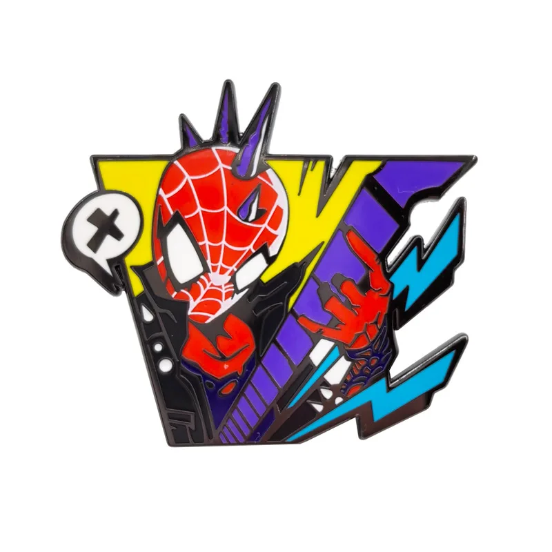 Superhero Spider Man Lapel Pins for Backpacks Manga Enamel Pin Anime Briefcase Badges Accessories for Jewelry Backpack Badge