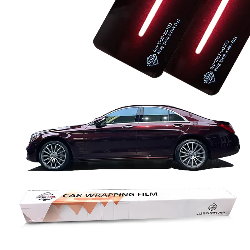 

TPU Color Change Film TPU Colored Vinyl Wrap TPU Metal Black Rose Yellow Car Body Scratch Anti Paint Protect Film