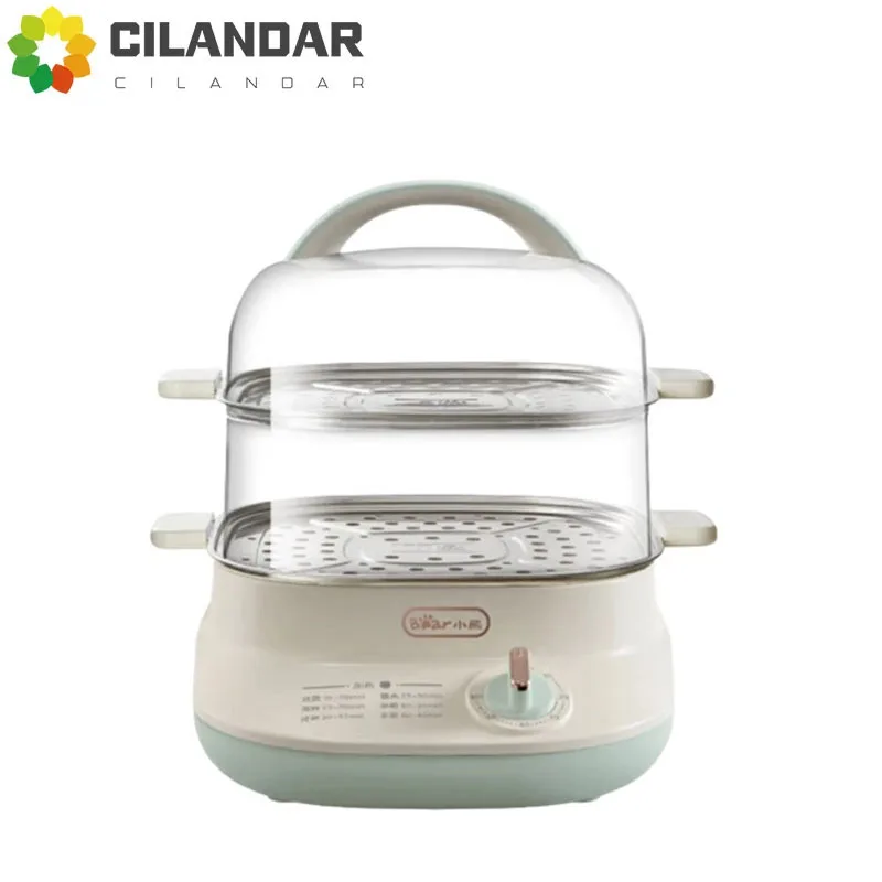 6L household electric steamer egg steamer 220V multifunctional split type with stainless steel electric steamer