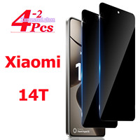 1/4 Piece For Xiaomi 14T Anti Spy Screen Protector Phone Glass