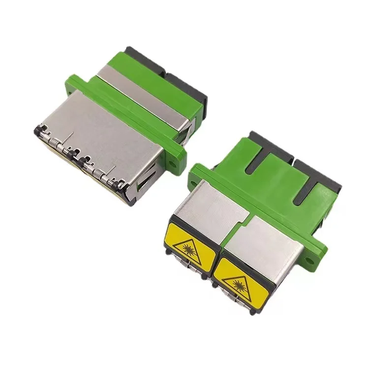 500 шт. SC дуплекс адаптер с затвором металла ftth sc DX муфта SC APC UPC OM3 OM4 OM5 волоконно-оптический разъем Избегайте лазерного ELINK