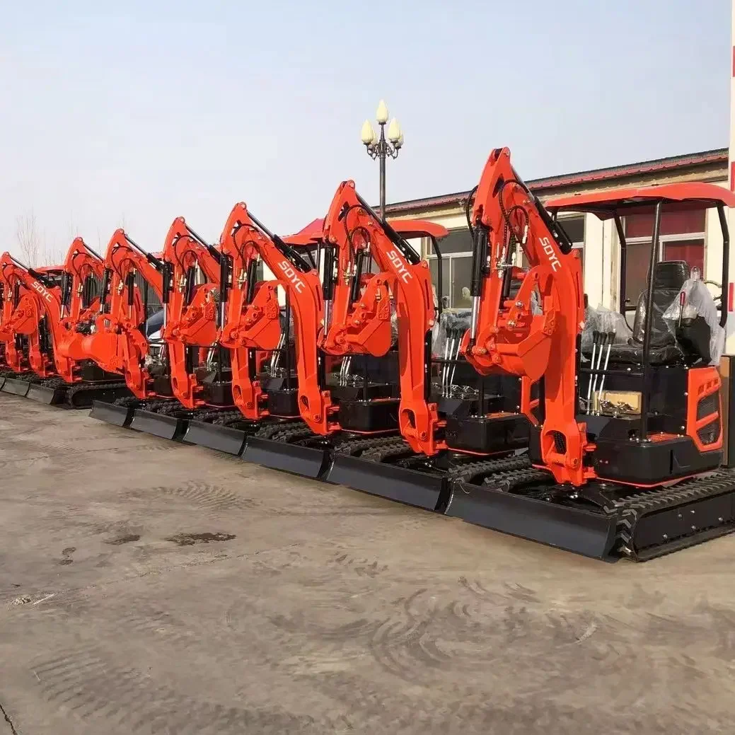 Mini Excavator  Diesel Engine Bagger 1ton 1.5t 2ton Multifunctional Mini Excavator New  Multifunctional
