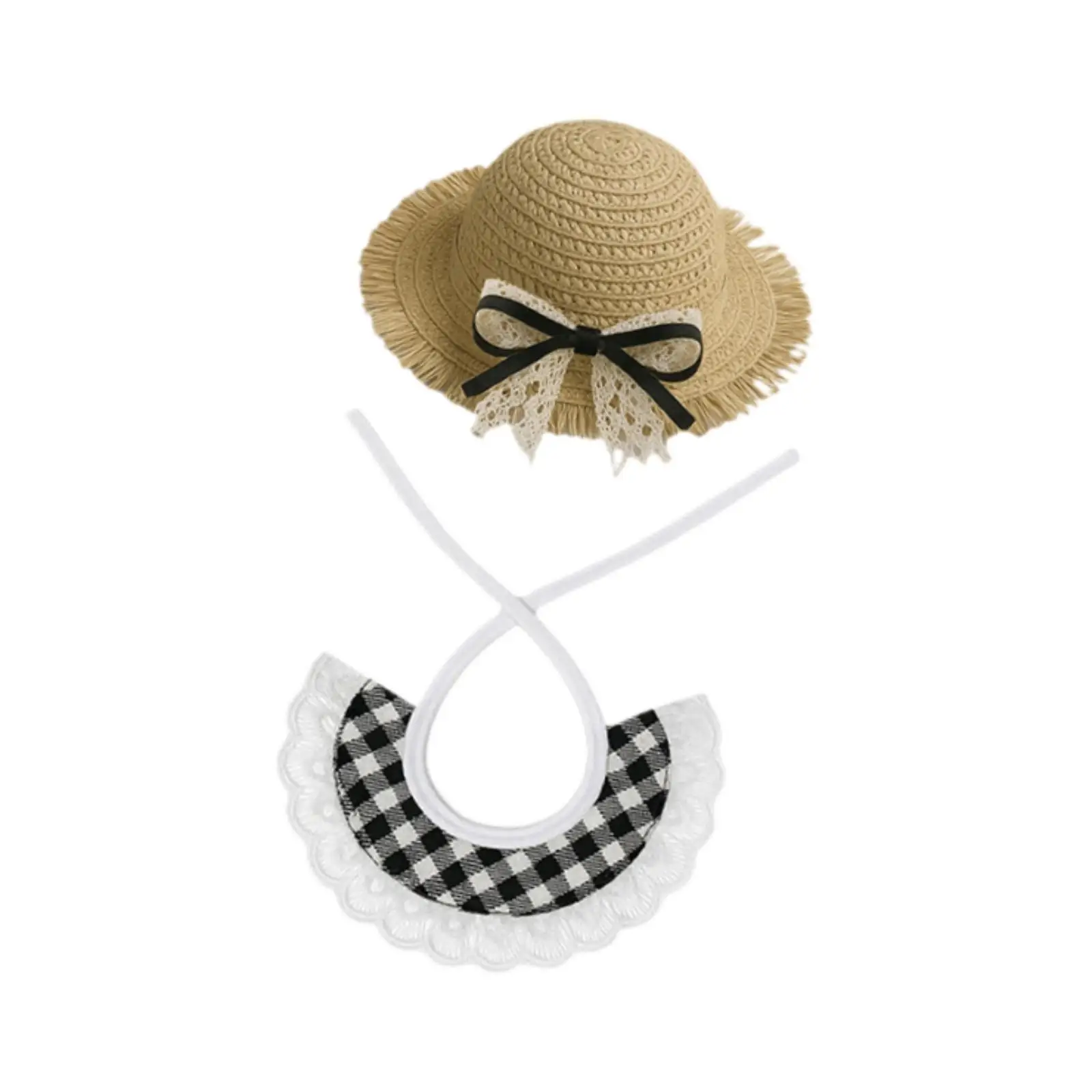 Goose Outfit Costume Hat and Bib Cute Lovely Decorative Cement Goose Clothes for