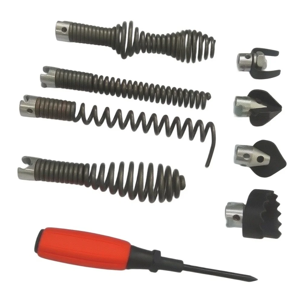 Drain Cleaning Machine Parts And Tools Pipeline Dredge Device Spring Drill Machine Parts For Remove Blockages In Pipes Cleaning