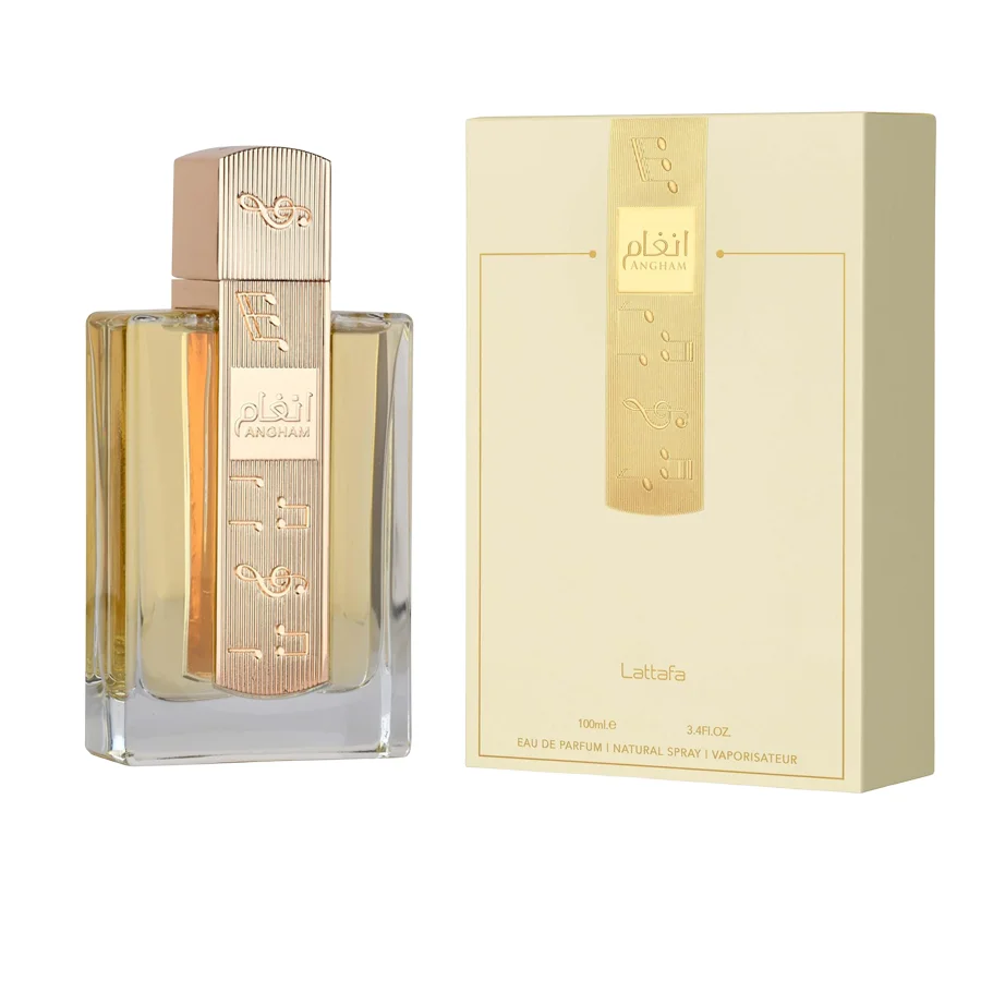 

Lattafa Angham - Citrus, Lavender, Musk, Янтарь, Ваниль - Парфюмерная вода, стойкий аромат для унисекс, 3,40 унции/100 мл