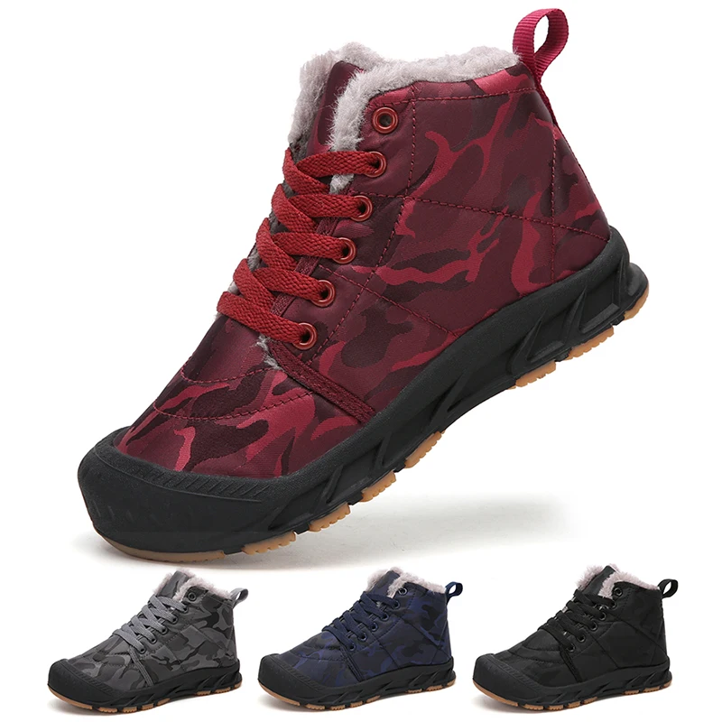 

Boys Girls Snow Boots High Top Winter Waterproof Slip Resistant Cold Weather Shoes（Little Kid/Big Kid）Natural & Healthy Fit