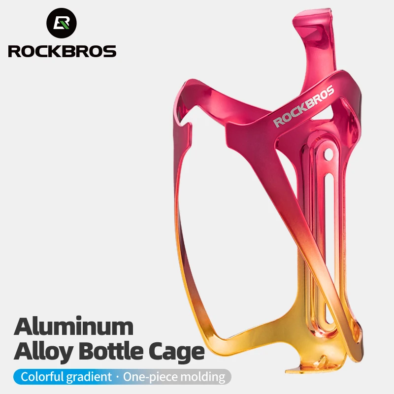 

ROCKBROS Aluminum Alloy Bicycle Bottle Holder Set Cycling Bottle Cages Bike Bottle Strong Sturdy Bike Holder Bike Accessories