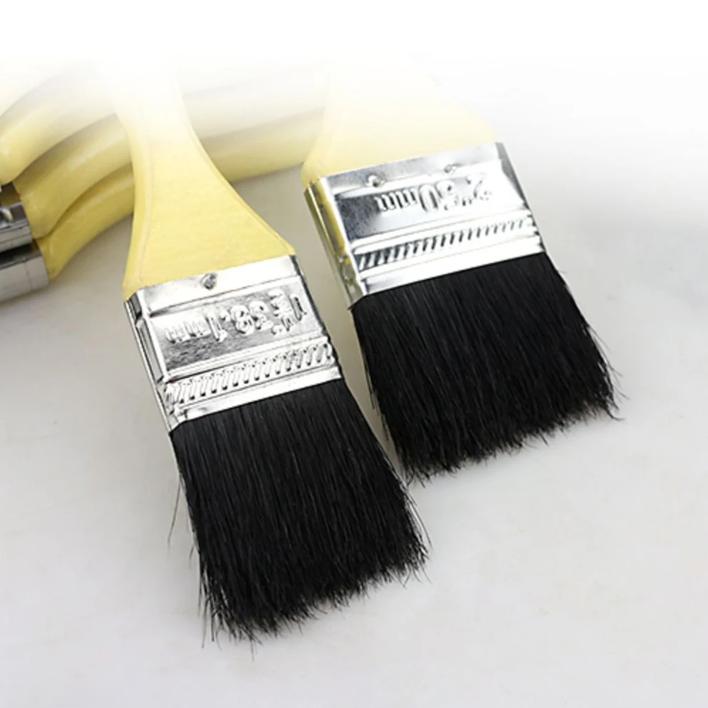 

5 Pcs Paint Brush Brushes Small for Wood Natural Craft Glass Artificial Crafts Decorating