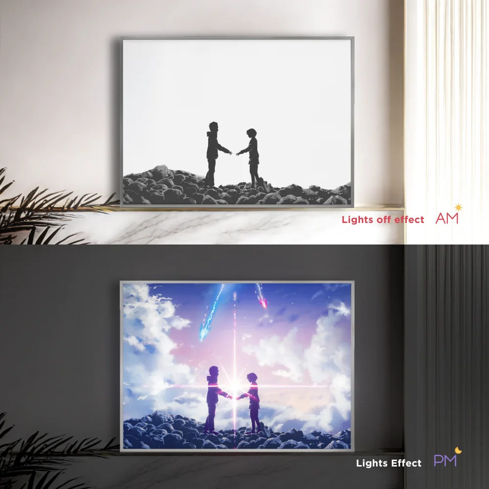 Anime Red String Lamp - Celestial Fate LED Room Decoration, Kimi no Na wa Inspired Lamparas de Mesita de Noche