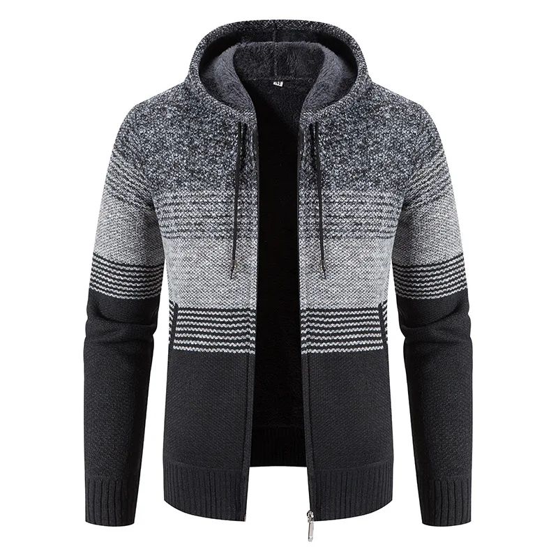 Men's Coat Autumn Winter New Hot Warm Zipper Medium Cardigan Sweaters Man Casual Knitwear Sweatercoat Mens Clothes