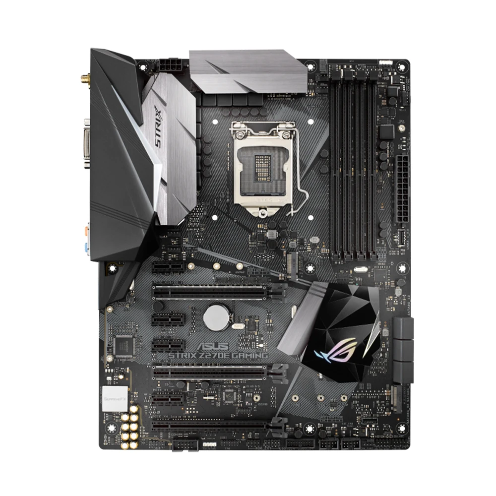 Imagem -03 - Placa-mãe para Jogos Asus-strix Z270e Soquete Cpu i5 6500 1151 Usa Chipconjunto Intel Z270 x Ddr4 64gb Pcie 3.0 Atx