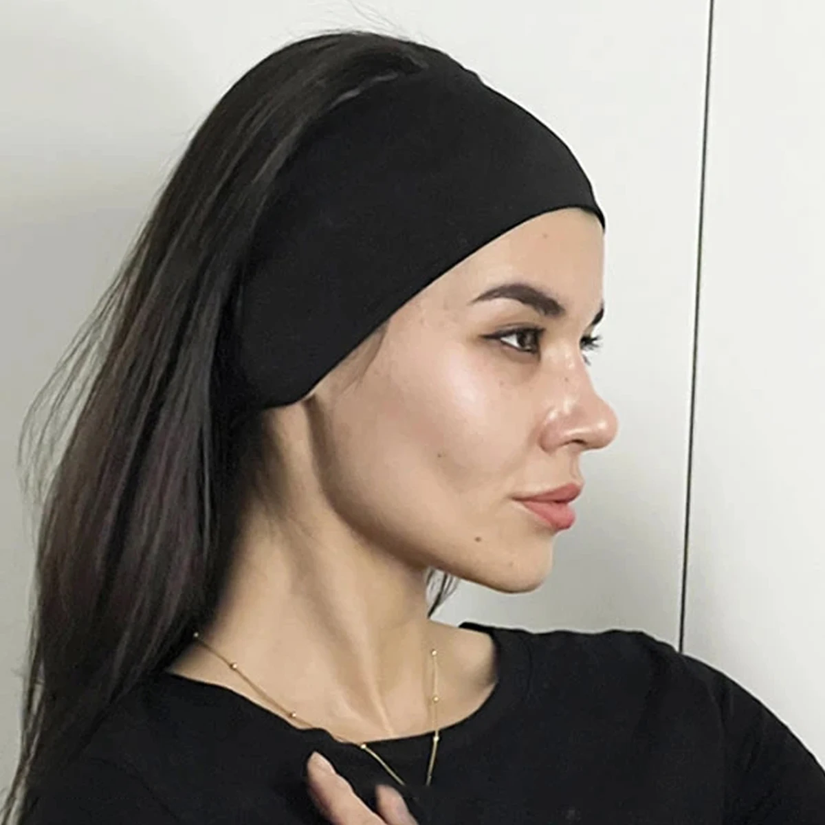 Thick Non-Slip Yoga Headband with boho design
