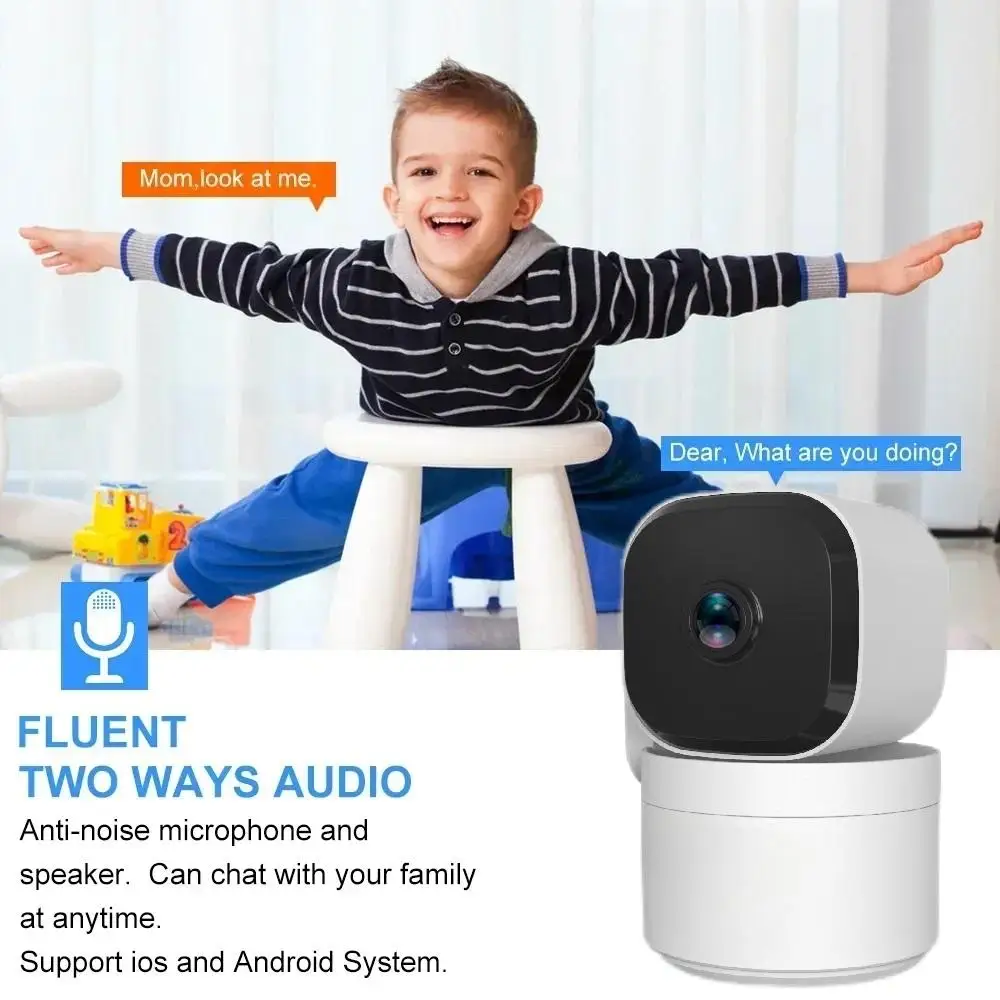 WiFi Indoor Baby  WiFi Smart Home Camera Indoor Wireless IP 4MP Night Vision Two-Way Audio Camera
