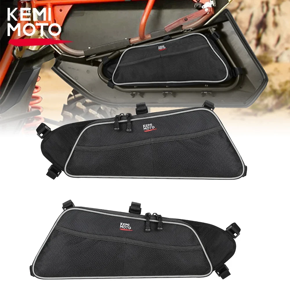 

X3 Lower Door Storage Bags Compatible with Can Am Maverick X3, Maverick Max(Front Lower Door) 2017+ 1680D KEMIMOTO UTV