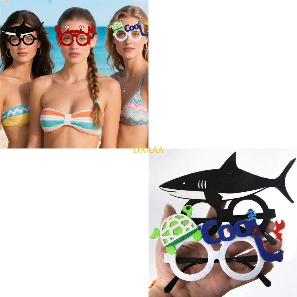 

DXAA Ocean Animal Eyeglasses Sea Animal Glasses Under The Ocean Themed Birthday Party Supplies Halloween Dressing Up Costume