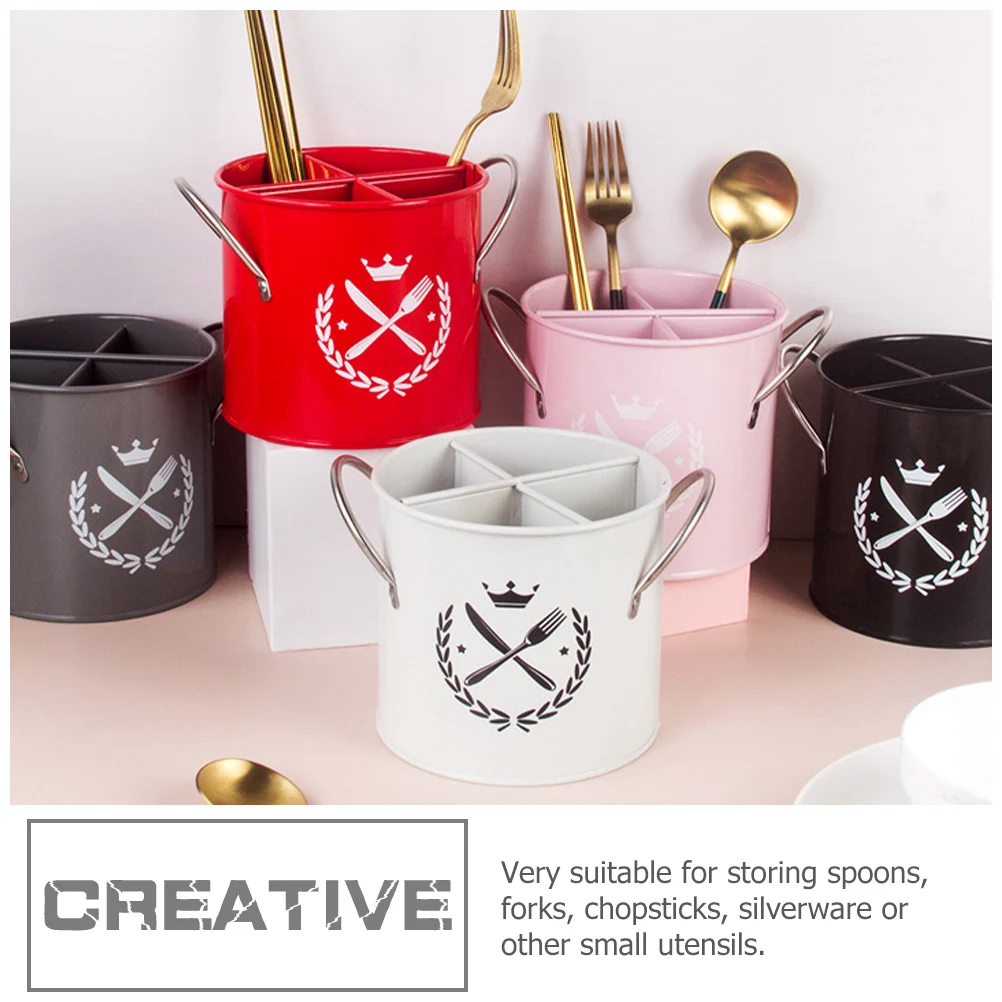

Cutlery for Parties Storage Bucket Tableware Container Multi-functional Stand Office