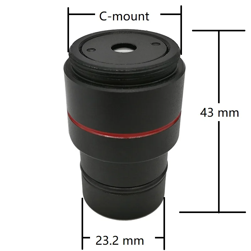 C-mount Adapter Lens C Mount Lens for USB Industrial Camera Digital Eyepiece Connected Microscope Reduction Relay Lens 0.3X 0.4X
