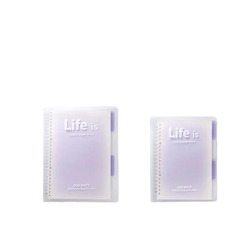 Loose Leaf Gradient Notebook A5 Book Ins Horizontal Line Hand Account Journal Notebooks for Students Office Accessories