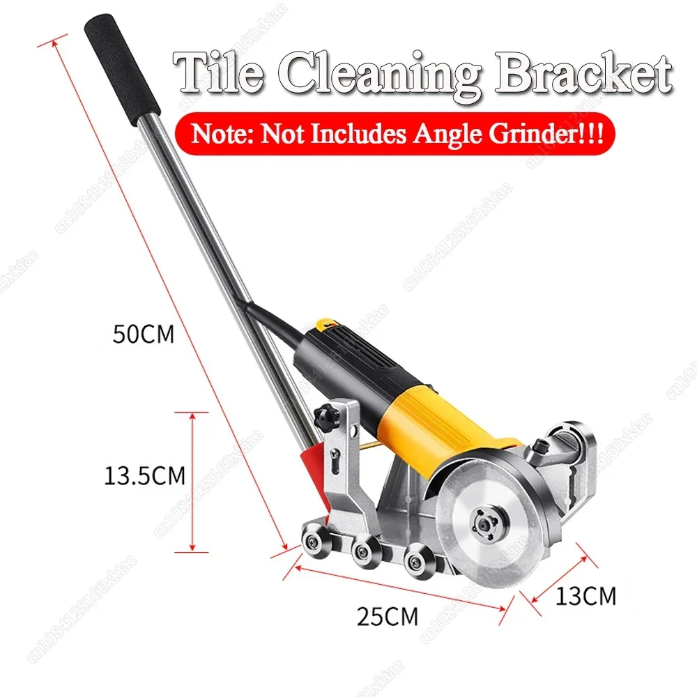 Handheld Floor Tile Cleaning Bracket Durable Machine for Household Kitchen Construction Tool Electric Joint Pointing Gap