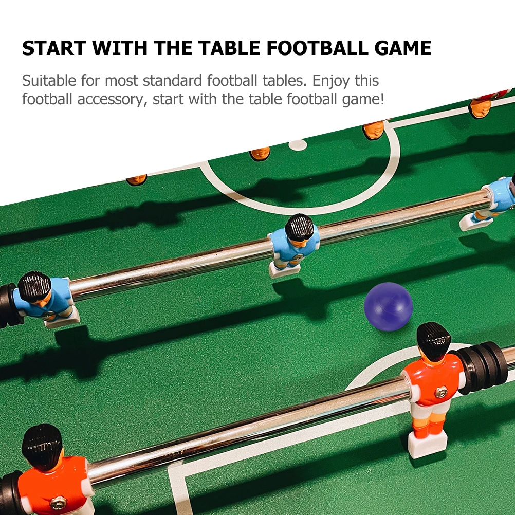 

12Pcs Smooth Soccer Balls Resin Based Table Football Replacements Heavy Duty Lightweight Ideal for Tabletop Soccer Game