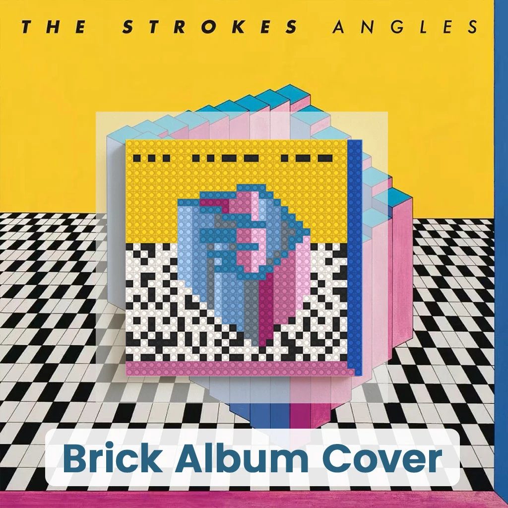 

Конструктор-мозаика T-The Strokes Garage Rock Indie Rock: обложка альбома, пиксель-арт, кирпичная живопись, декор для дома и спальни