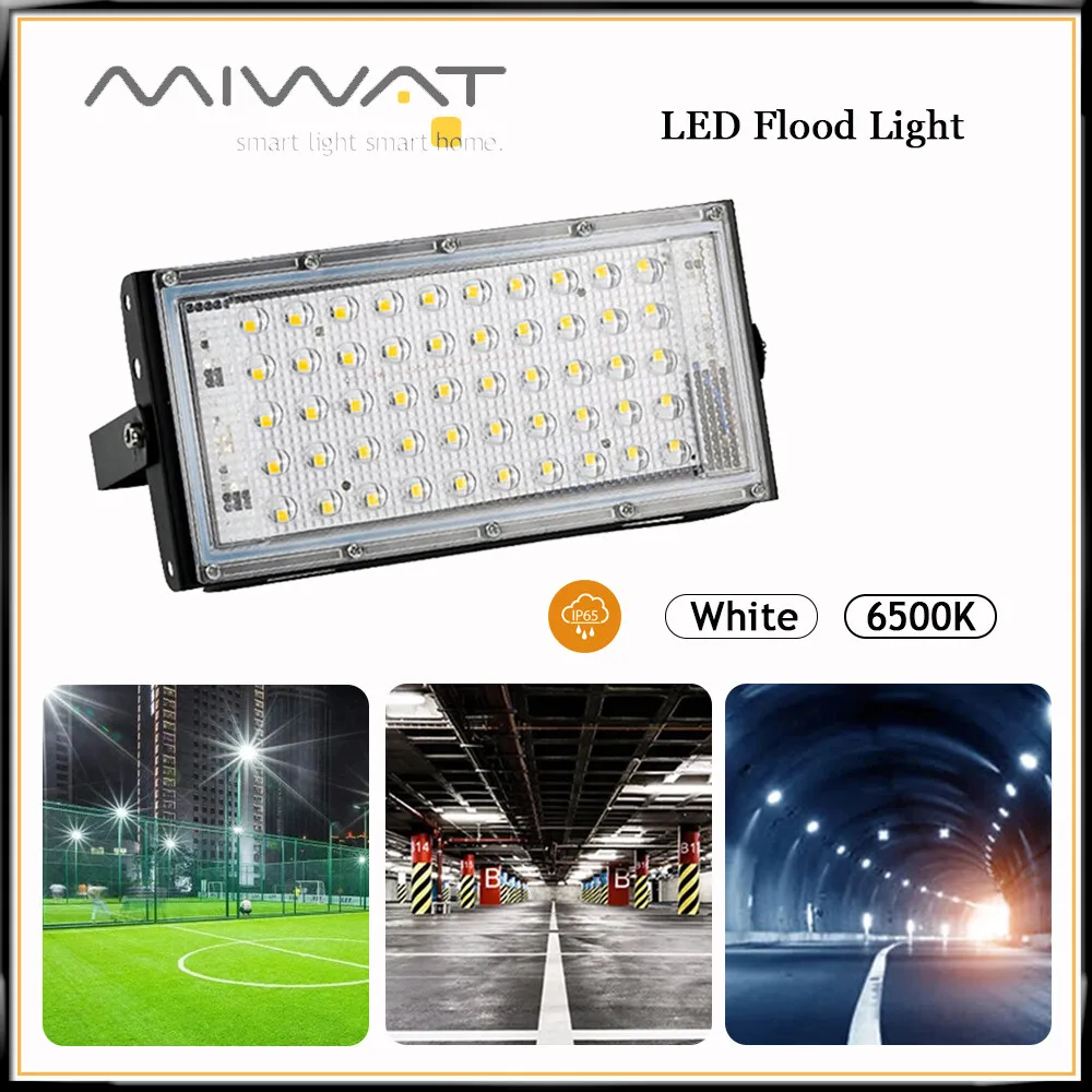 LED Flutlicht 50w Außen leuchte IP65 wasserdichte Landschafts lampe Scheinwerfer super helle Sicherheits lampe für Gartenstraße LED