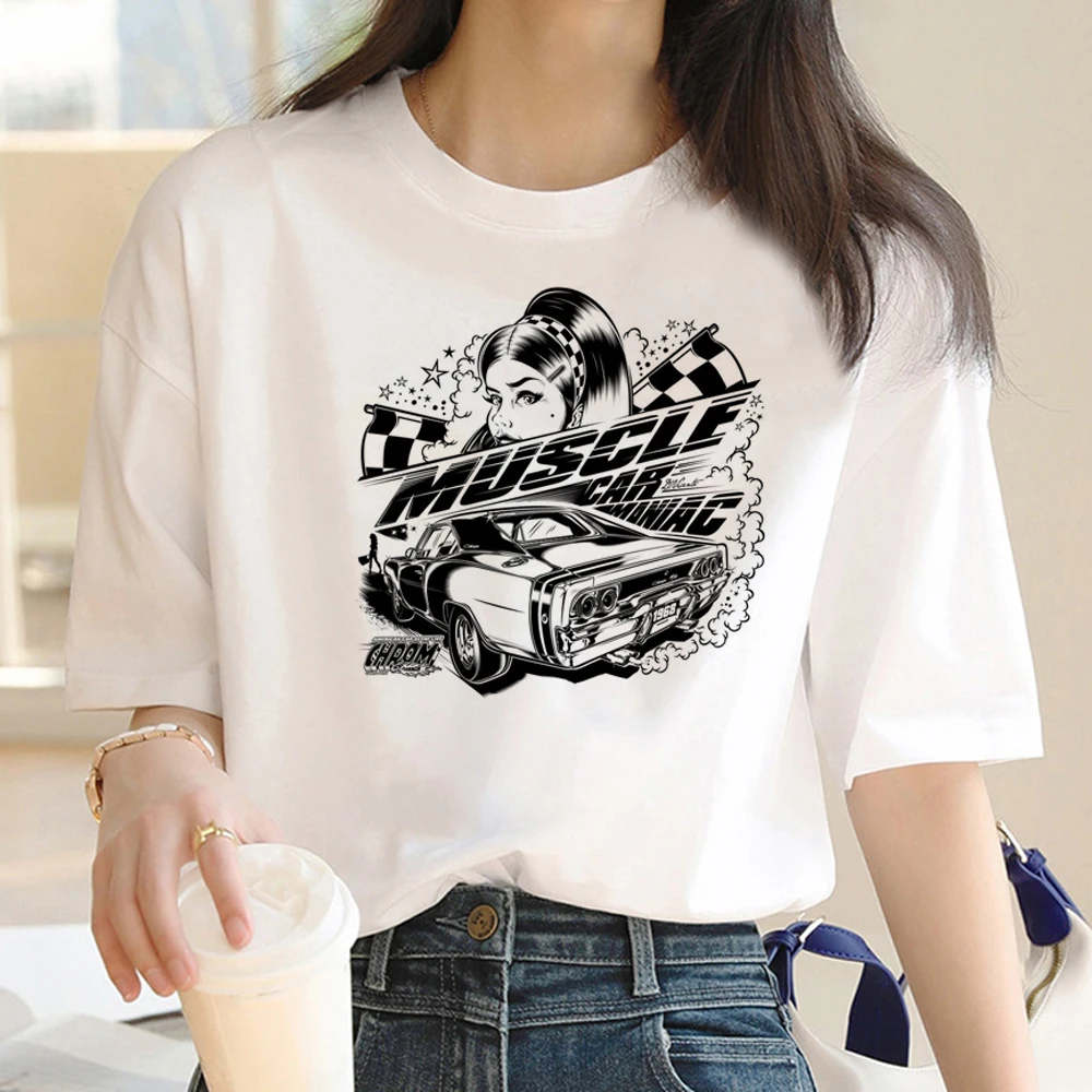 Y2k Tops t shirt women graphic t shirt female manga streetwear comic clothing