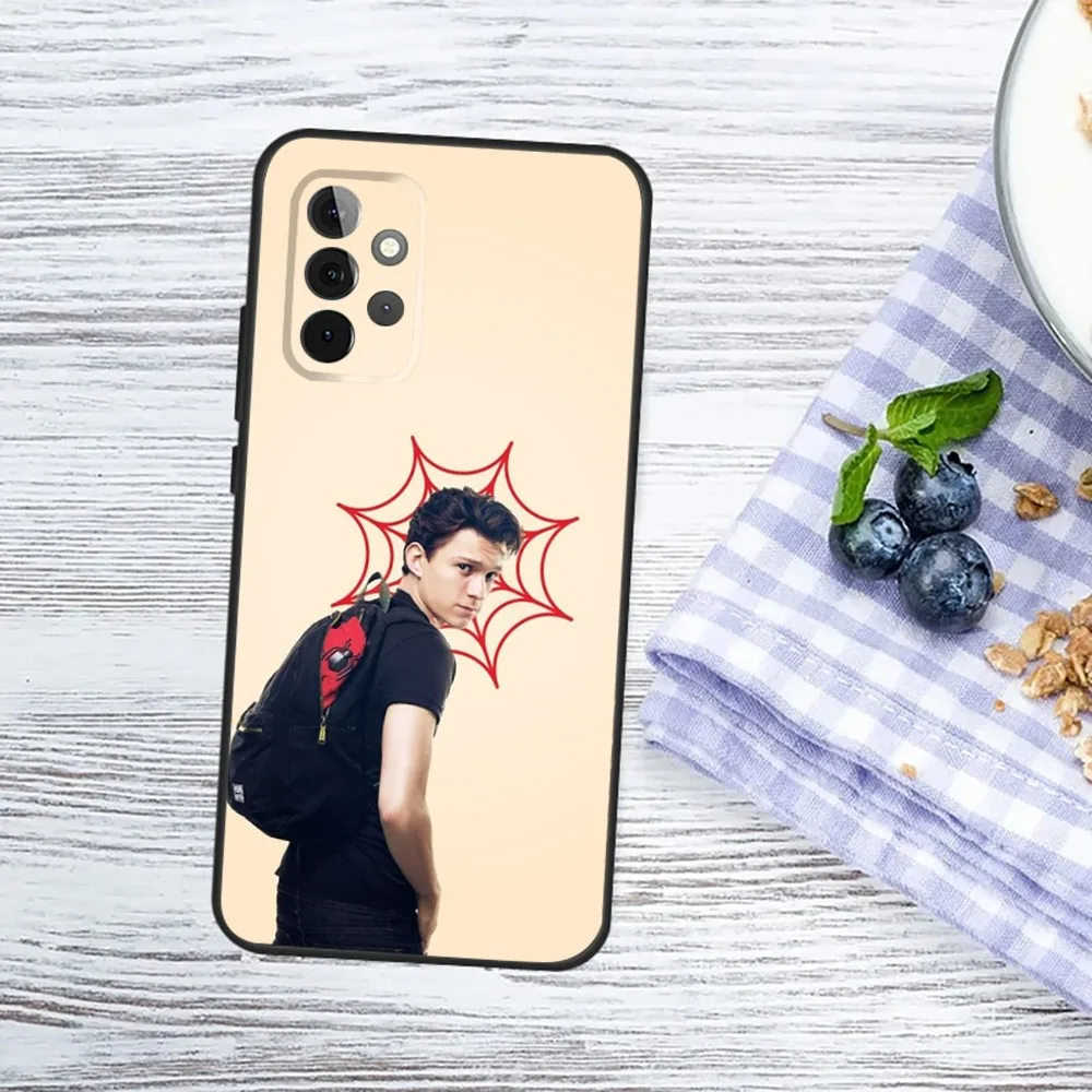 Actor T-Tom H-Holland Phone Case For Samsung Galaxy A13,A21s,A22,A31,A32,A52,A53,A71,A80,A91 Soft Black Phone Cover