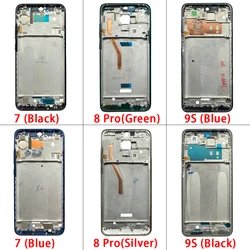 NEW For Xiaomi Redmi Note 7 8 Pro 9S 9 Pro Front Housing Middle Frame LCD Frame Screen Bezel Cover Holder Replacement Parts