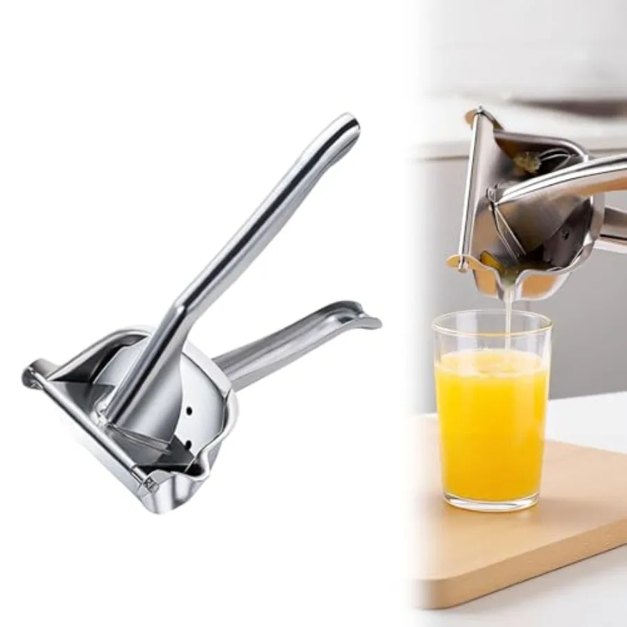 

Ручная соковыжималка для цитрусовых из нержавеющей стали 2026 (обновленная модель) для домашнего использования, с нескользящей ручкой, для лимонов