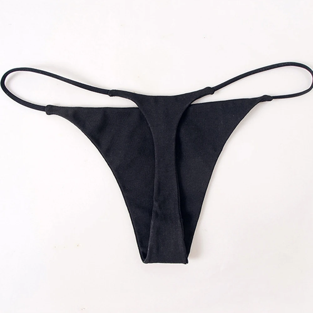 เซ็กซี่หญิงบิกินี่ผ้าฝ้าย S-XL ชุดชั้นใน G Strings Thongs กางเกง