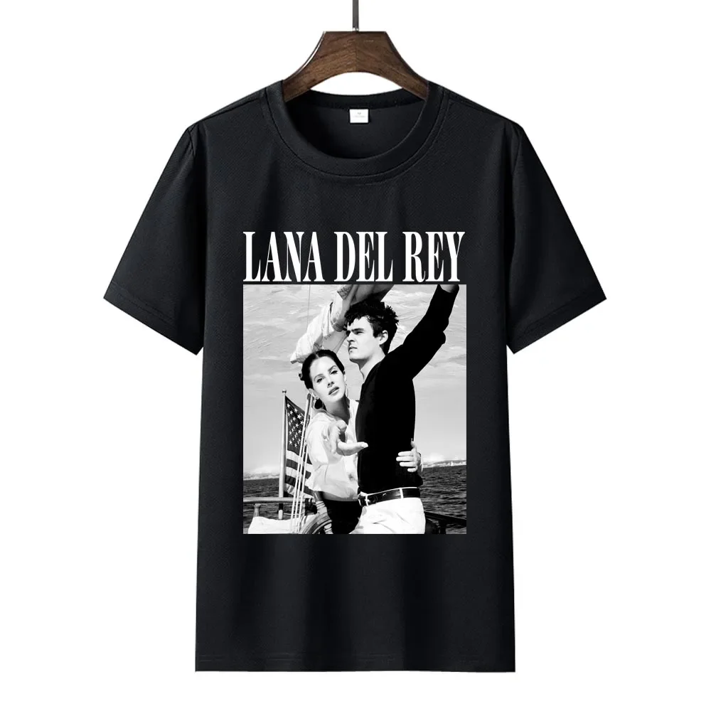 Lana Del Rey Ldr Sailing Tan Oversized T-Shirt Summer Mens Clothing Short Sleeve Streetwear Large Size Top Tee